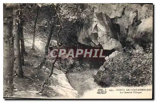 Ansichtskarte AK Foret de Fontainebleau la Caverne d'Augas