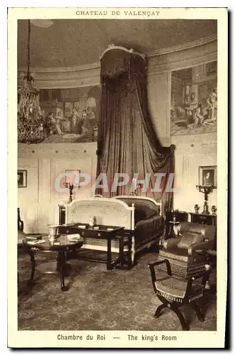 Cartes postales Chateau de Valencay Chambre du Roi