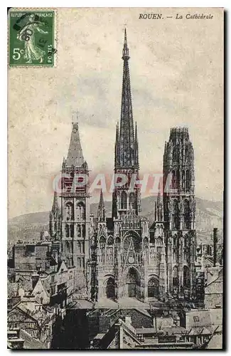 Cartes postales Rouen la Cathedrale