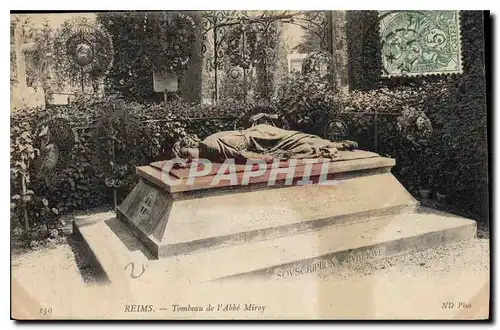 Cartes postales Reims Tombeau de l'Abbe Miroy