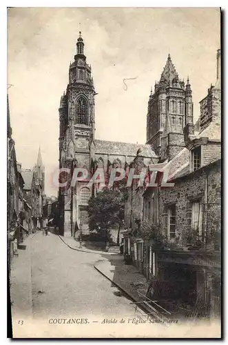 Ansichtskarte AK Coutances Abside de l'Eglise Saint Pierre