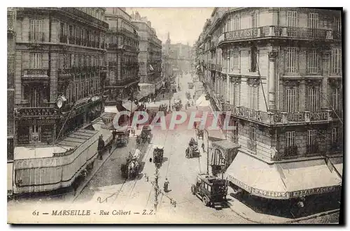 Cartes postales Marseille rue Colbert