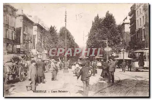 Ansichtskarte AK Marseille Cours Belzunce Tramway