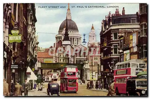 Ansichtskarte AK Fleet Street and St Paul's Cathedral London