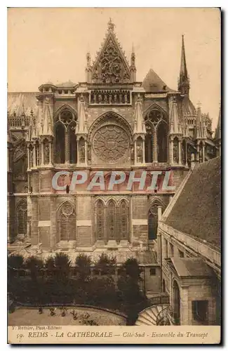 Cartes postales Reims la Cathedrale Cote Sud Ensemble du Transept