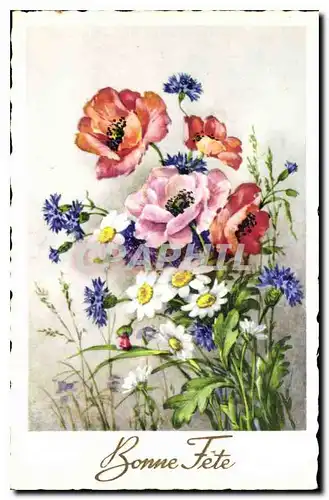 Cartes postales Bonne Fete Fleurs