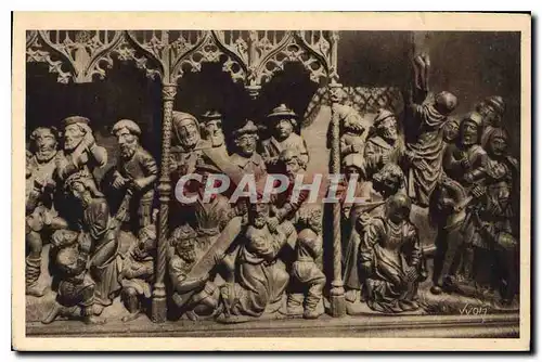 Cartes postales Bretagne Treguier Cotes du Nord Chapelle du Duc Sepulture de Jean V de Bretagne Motifs en bois s