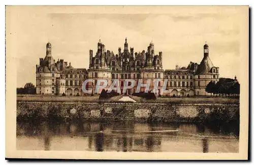 Cartes postales Chambord L et Cher Le Chateau facade Septentrionale