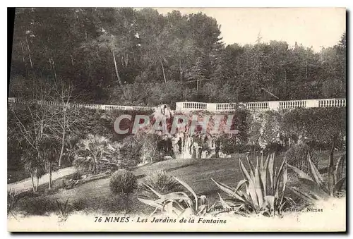 Cartes postales Nimes Les Jardins de la Fontaine