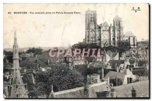 Ansichtskarte AK Bourges vue centrale prise du Palais Jacques Coeur