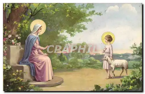 Cartes postales Vierge Christ