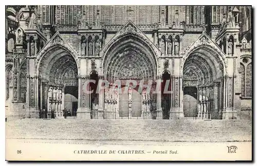 Ansichtskarte AK Cathedrale de Chartres Portail Sud