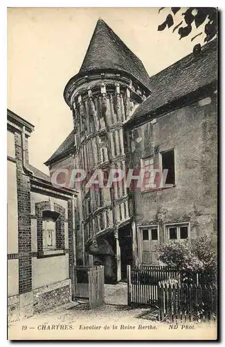 Cartes postales Chartres Escalier de la Reine Berthe