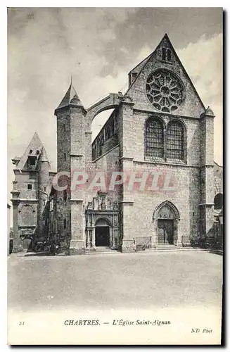 Ansichtskarte AK Chartres l'Eglise Saint Aignan