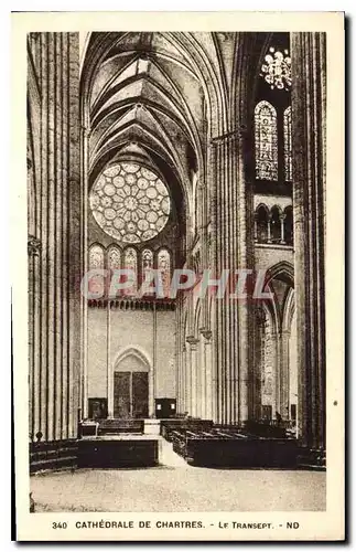 Cartes postales Cathedrale de Chartres Le Transept