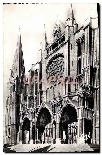 Ansichtskarte AK Cathedrale de Chartres la Facade Sud et le Clocher Vieux