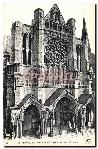 Ansichtskarte AK Cathedrale de Chartres Portail Nord