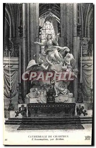 Cartes postales Cathedrale de Chartres L'Assomption par Bridan