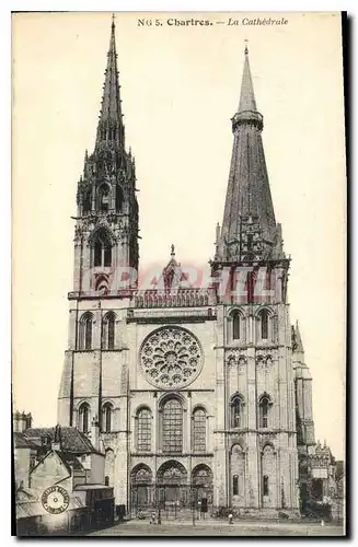 Cartes postales Chartres La Cathedrale