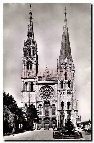 Ansichtskarte AK La Cathedrale de Chartres La Facade Principale