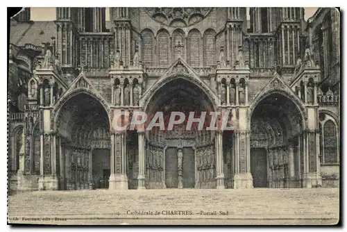 Ansichtskarte AK Cathedrale de Chartres Portail Sud