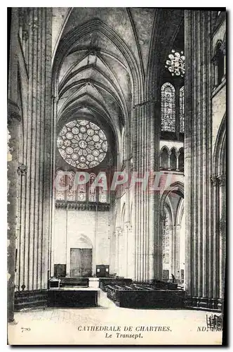 Ansichtskarte AK Cathedrale de Chartres Le Transept