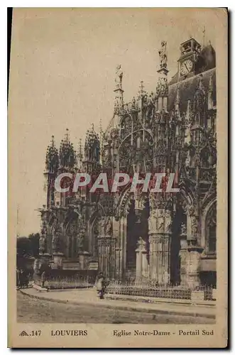 Cartes postales Louviers Eglise Notre Dame Portail Sud