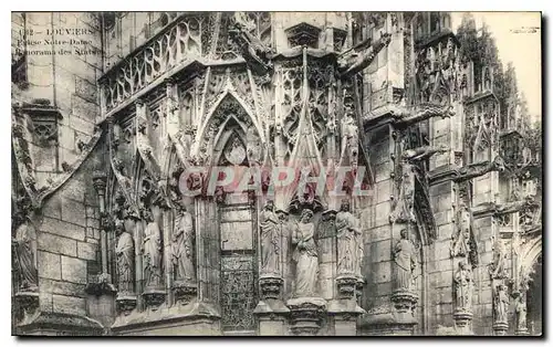 Cartes postales Louviers Eglise Notre Dame Panorama des Statues