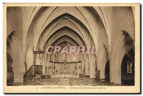 Cartes postales Nogent le Rotrou Interieur de l'Eglise Saint Laurent