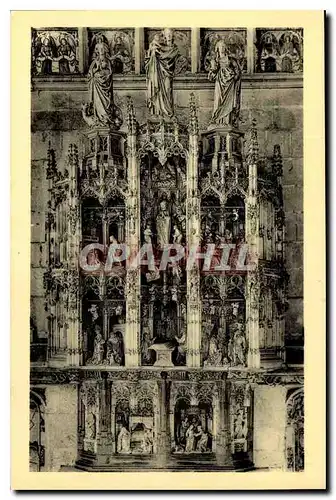 Cartes postales Eglise de Brou Retable des sept Joies de la Vierge