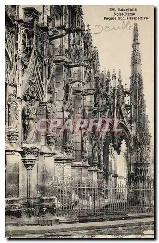 Cartes postales Louviers Notre Dame Facade sud perspective