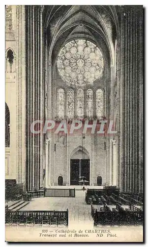 Ansichtskarte AK Cathedrale de Chartres Transept sud et Rosace