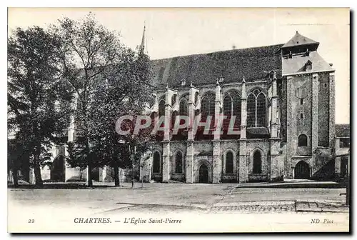 Cartes postales Chartres L'Eglise Saint Pierre