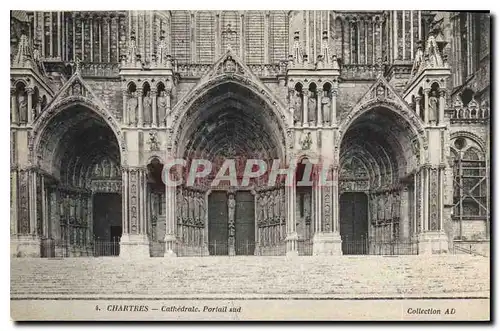 Ansichtskarte AK Chartres Cathedrale Portail sud