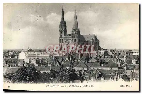 Cartes postales Chartres La Cathedrale cote sud