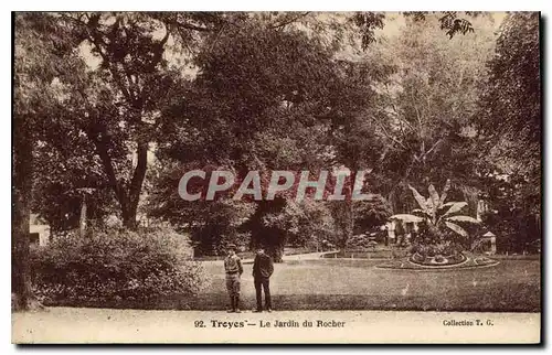 Ansichtskarte AK Troyes Le Jardin du Rocher