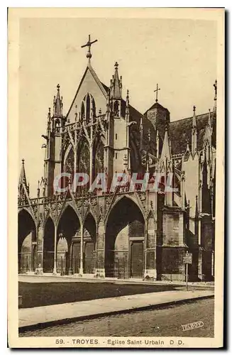 Cartes postales Troyes Eglise Saint Urbain