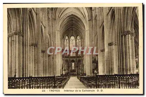 Ansichtskarte AK Troyes Interieur de la Cathedrale