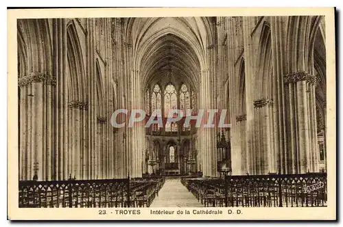 Cartes postales Troyes Interieur de la Cathedrale
