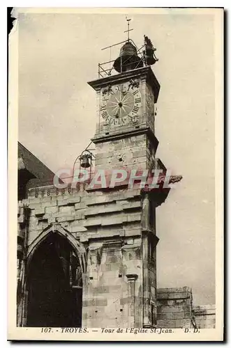 Cartes postales Troyes Tour de l'Eglise St Jean