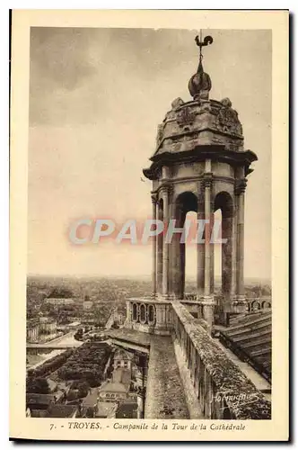 Cartes postales Troyes Campanile de la Tour de la Cathedrale