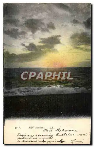 Cartes postales Soleil couchant