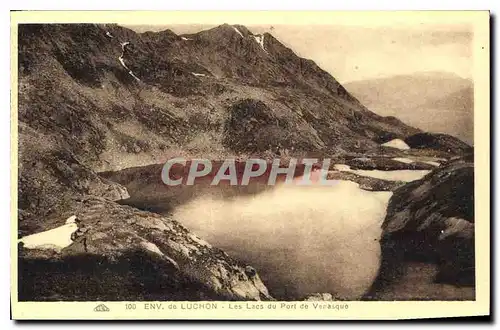 Ansichtskarte AK Env de Luchon Les Lacs du port de Verasque