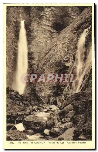 Ansichtskarte AK Env de Luchon Vallee du Lyz Cascade d'Enfer