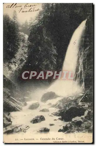 Cartes postales Luchon Cascade du Coeur