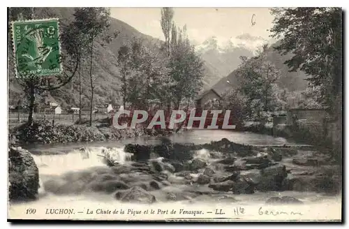 Ansichtskarte AK Luchon La Chute de la Pique et le Port de Venasque