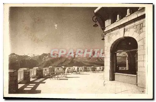 Cartes postales Hotel de Superbagneres vue d'une garde de la chaine de montagne