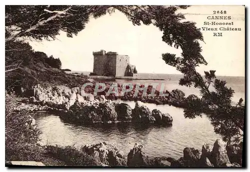 Cartes postales Cannes St Honorat Le Vieux Chateau