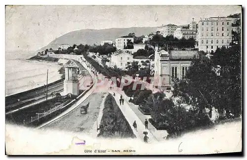 Ansichtskarte AK Cote d'Azur San Remo