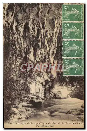 Cartes postales Gorges du Loup Ligne du Sud de la France AM Petrifications